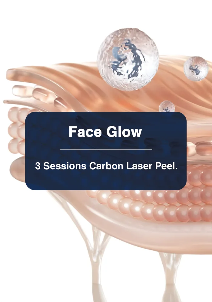 Face Glow carbon laser peel package